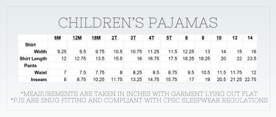 Blank Spring Kid\'s Pajamas